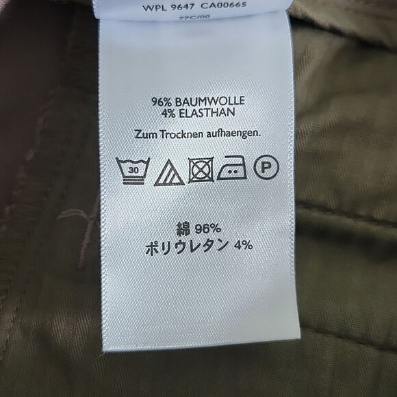 Eddie Bauer Blakely Fit, 96% cotton, wide leg, flat front chino khaki pants, 10S - Picture 9 of 11